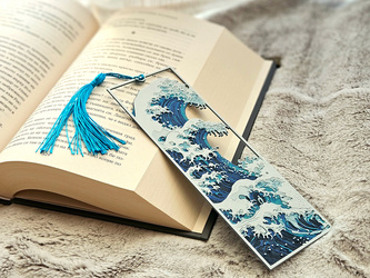 "The Great Wave" - Japanese Bookmark by C3D
